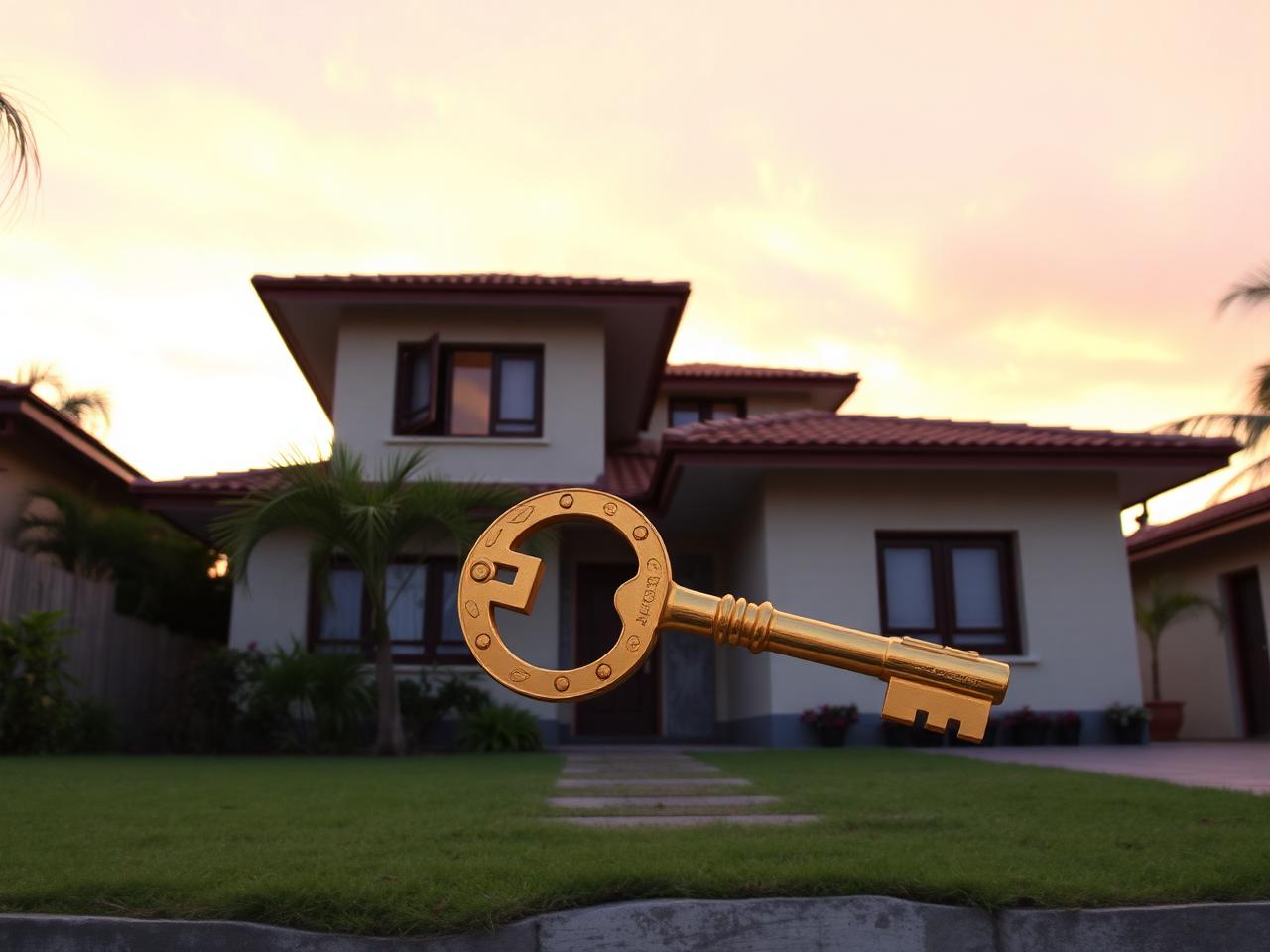 Casa regularizada com chave dourada
